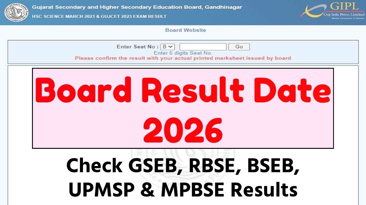 Board Result Date 2026